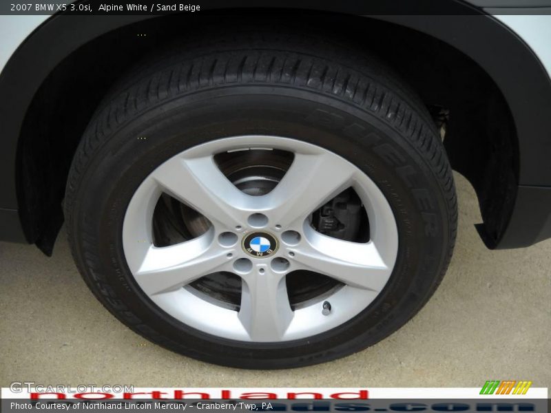 Alpine White / Sand Beige 2007 BMW X5 3.0si