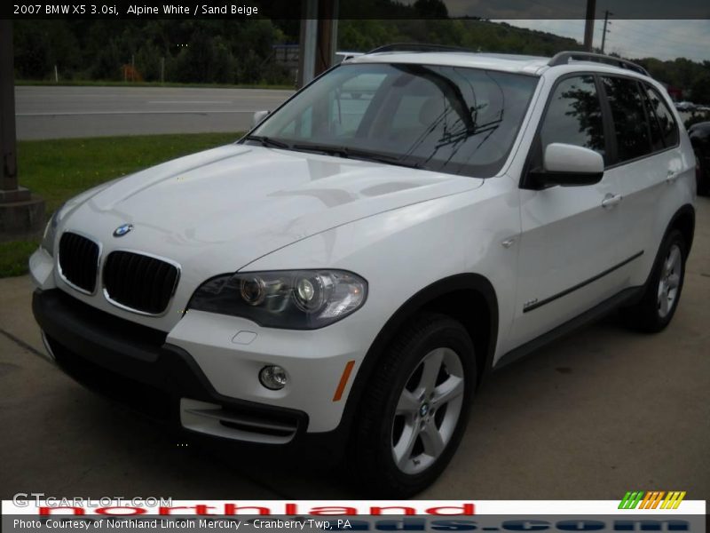 Alpine White / Sand Beige 2007 BMW X5 3.0si