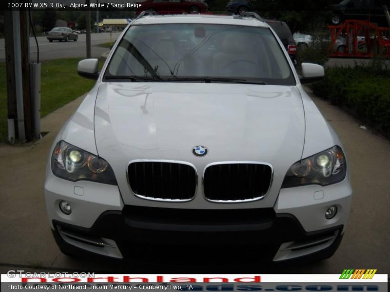 Alpine White / Sand Beige 2007 BMW X5 3.0si