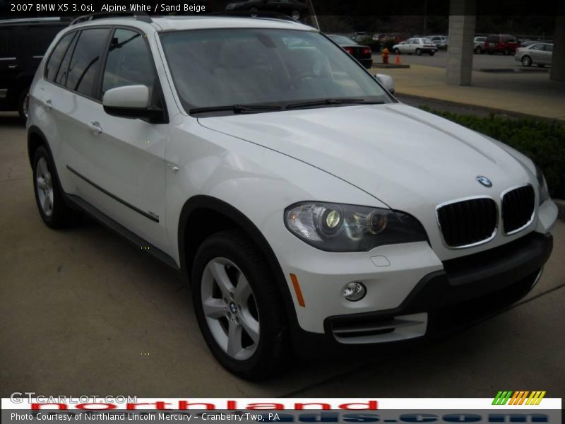 Alpine White / Sand Beige 2007 BMW X5 3.0si