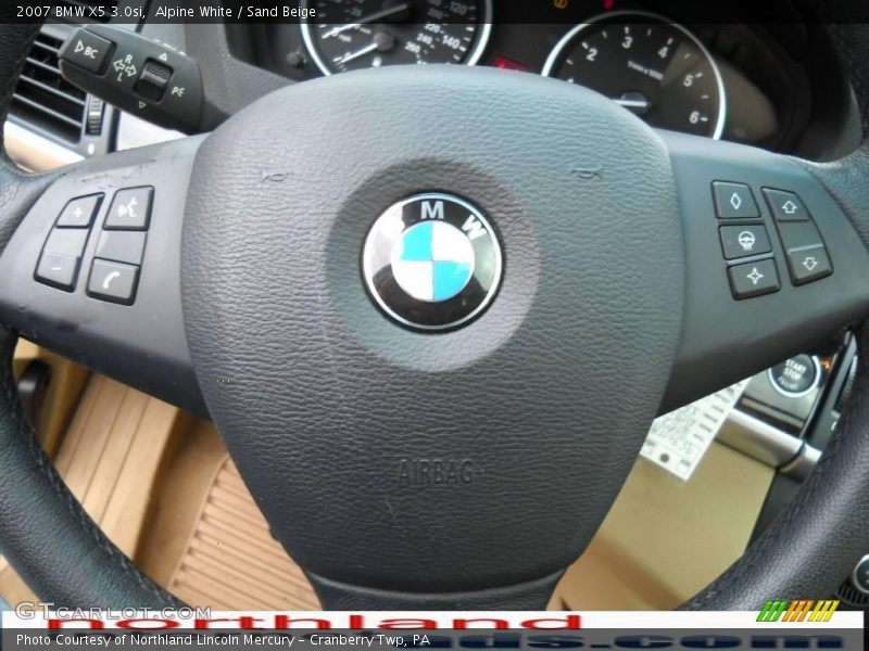 Alpine White / Sand Beige 2007 BMW X5 3.0si