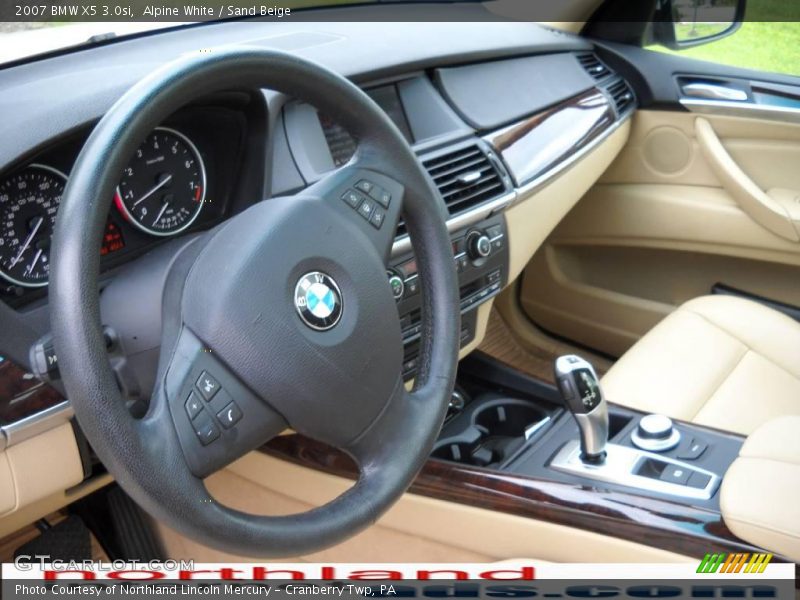 Alpine White / Sand Beige 2007 BMW X5 3.0si