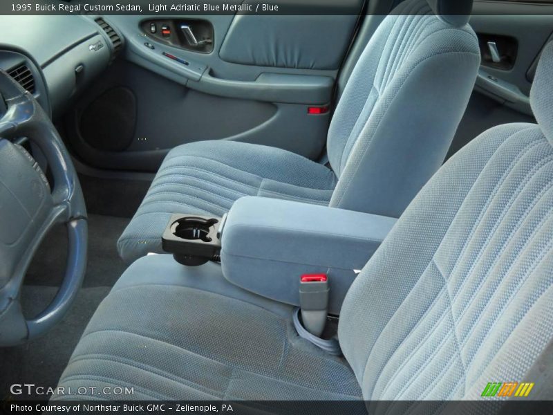 Light Adriatic Blue Metallic / Blue 1995 Buick Regal Custom Sedan