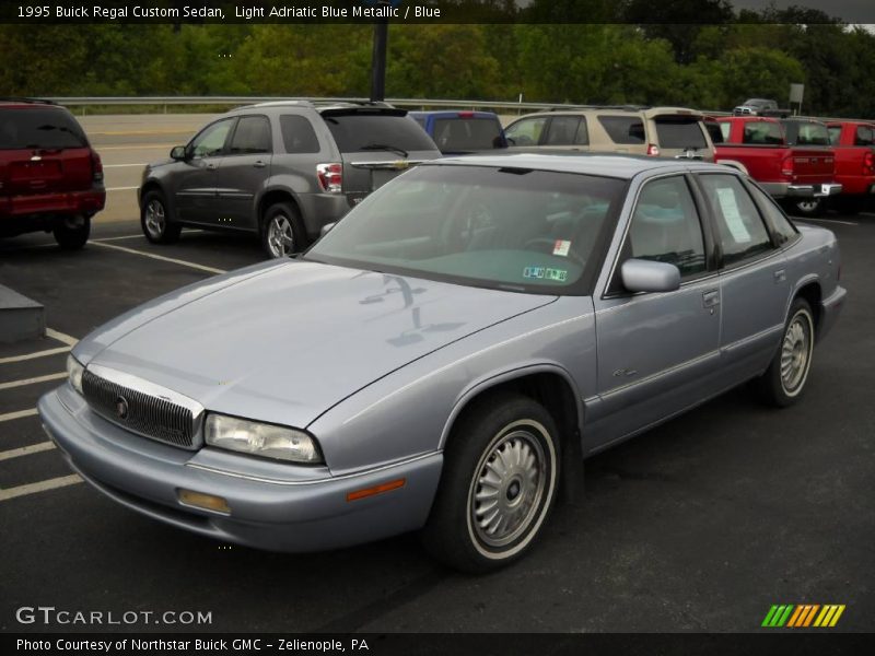 Light Adriatic Blue Metallic / Blue 1995 Buick Regal Custom Sedan