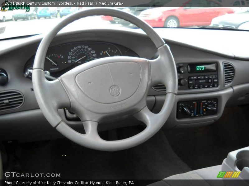 Bordeaux Red Pearl / Medium Gray 2001 Buick Century Custom