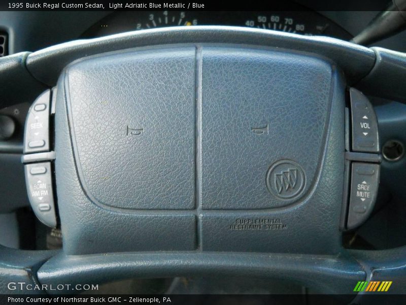 Light Adriatic Blue Metallic / Blue 1995 Buick Regal Custom Sedan
