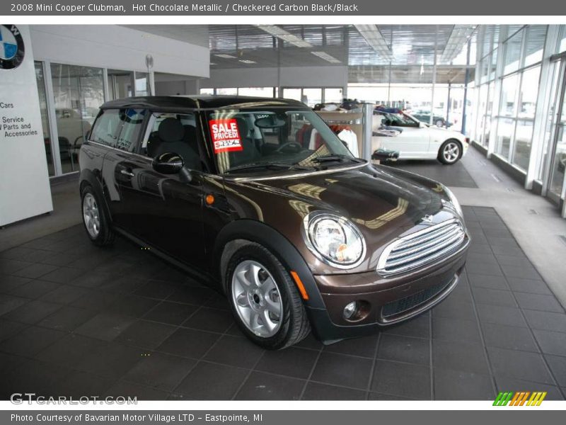 Hot Chocolate Metallic / Checkered Carbon Black/Black 2008 Mini Cooper Clubman