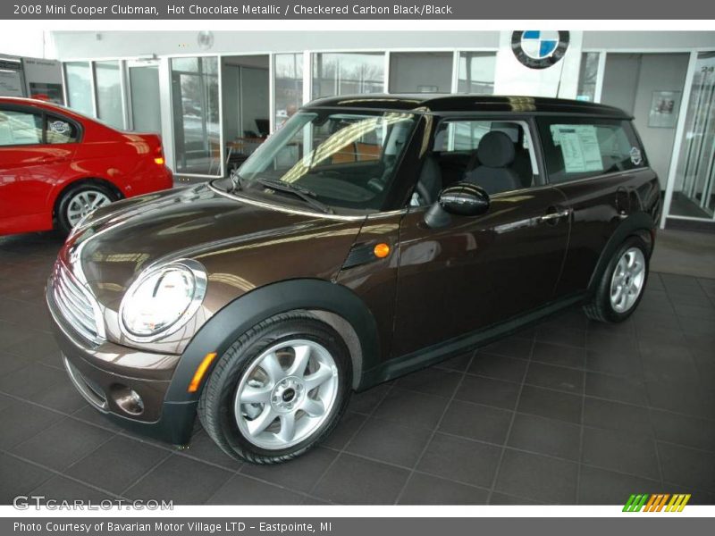 Hot Chocolate Metallic / Checkered Carbon Black/Black 2008 Mini Cooper Clubman