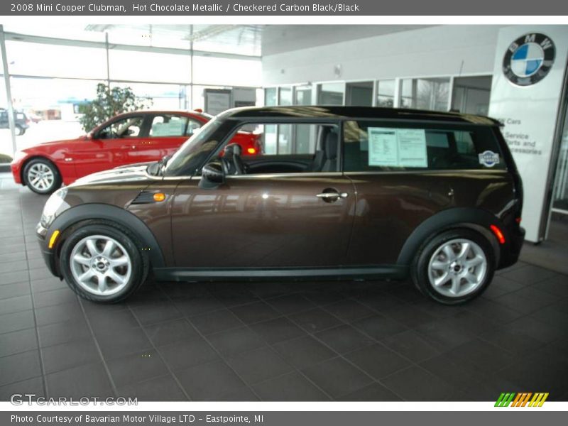 Hot Chocolate Metallic / Checkered Carbon Black/Black 2008 Mini Cooper Clubman