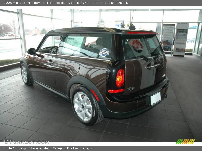 Hot Chocolate Metallic / Checkered Carbon Black/Black 2008 Mini Cooper Clubman