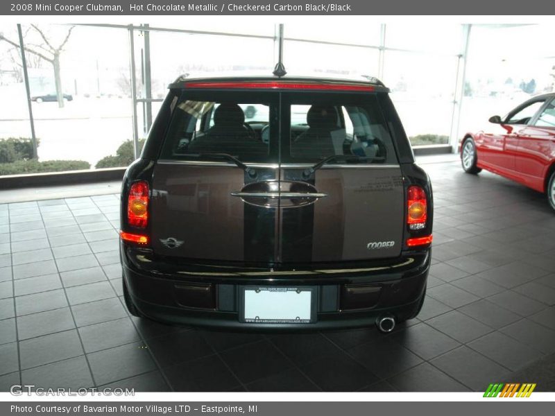 Hot Chocolate Metallic / Checkered Carbon Black/Black 2008 Mini Cooper Clubman