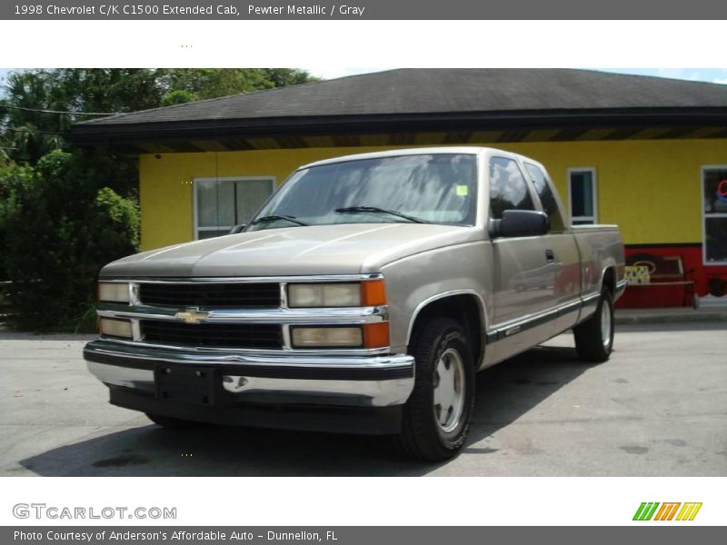 Pewter Metallic / Gray 1998 Chevrolet C/K C1500 Extended Cab