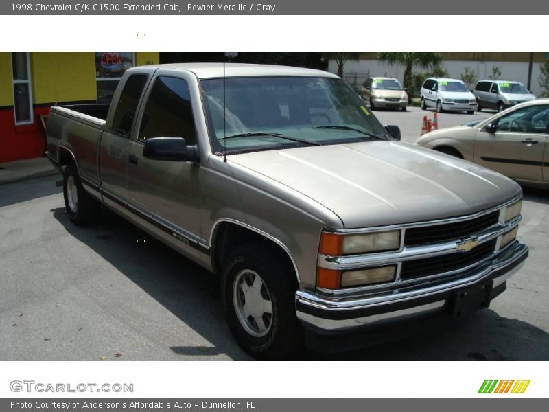 Pewter Metallic / Gray 1998 Chevrolet C/K C1500 Extended Cab