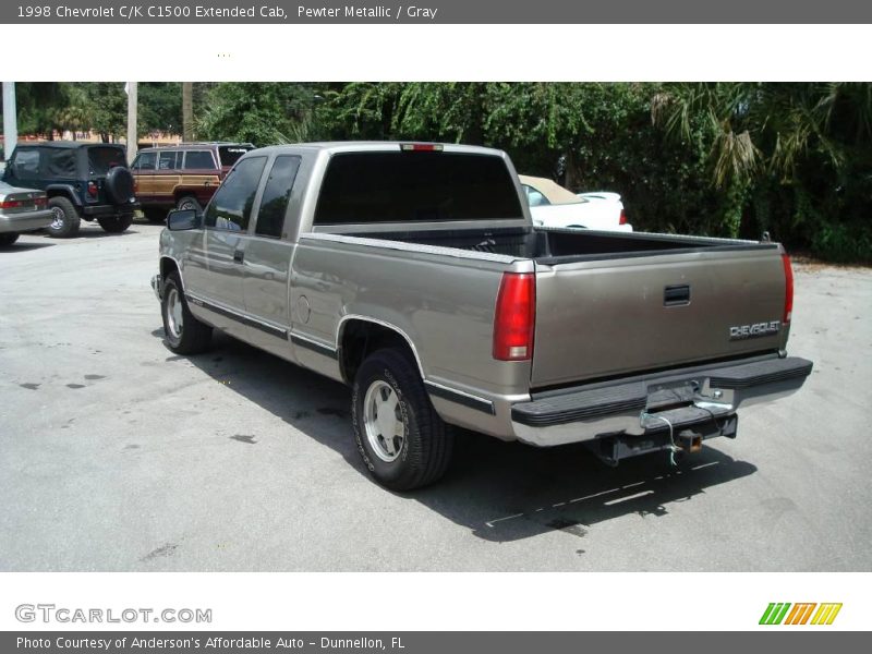 Pewter Metallic / Gray 1998 Chevrolet C/K C1500 Extended Cab