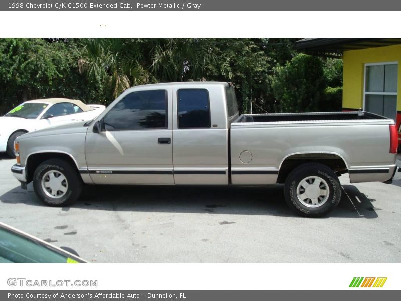 Pewter Metallic / Gray 1998 Chevrolet C/K C1500 Extended Cab