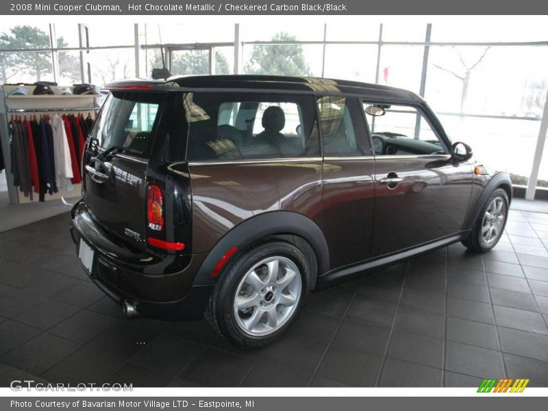 Hot Chocolate Metallic / Checkered Carbon Black/Black 2008 Mini Cooper Clubman