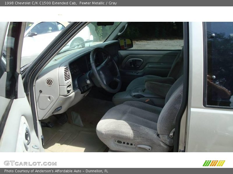 Pewter Metallic / Gray 1998 Chevrolet C/K C1500 Extended Cab
