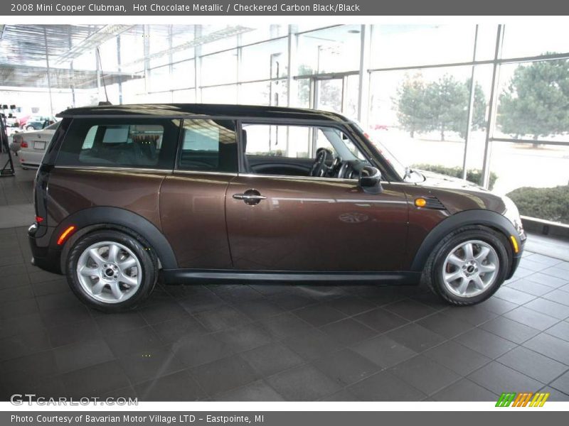 Hot Chocolate Metallic / Checkered Carbon Black/Black 2008 Mini Cooper Clubman