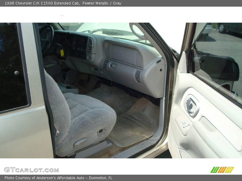 Pewter Metallic / Gray 1998 Chevrolet C/K C1500 Extended Cab