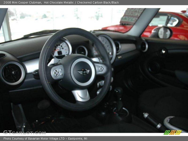 Hot Chocolate Metallic / Checkered Carbon Black/Black 2008 Mini Cooper Clubman