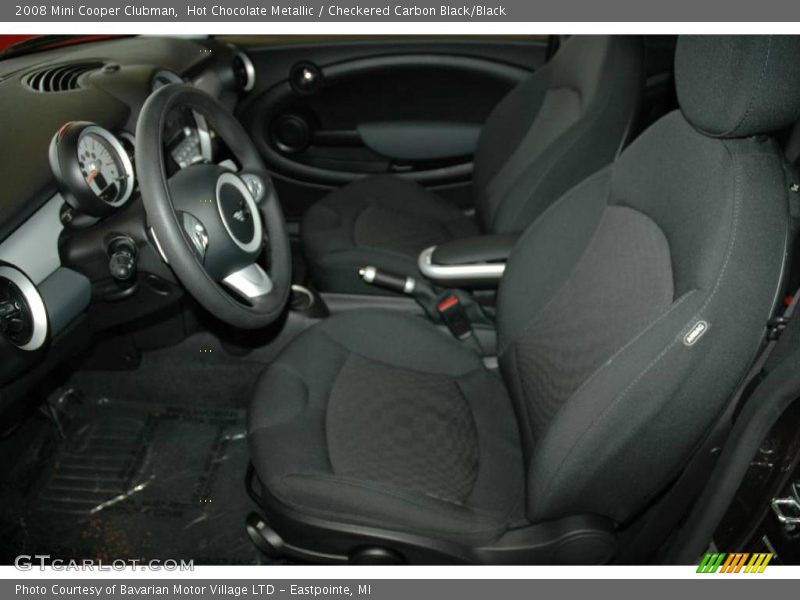 Hot Chocolate Metallic / Checkered Carbon Black/Black 2008 Mini Cooper Clubman