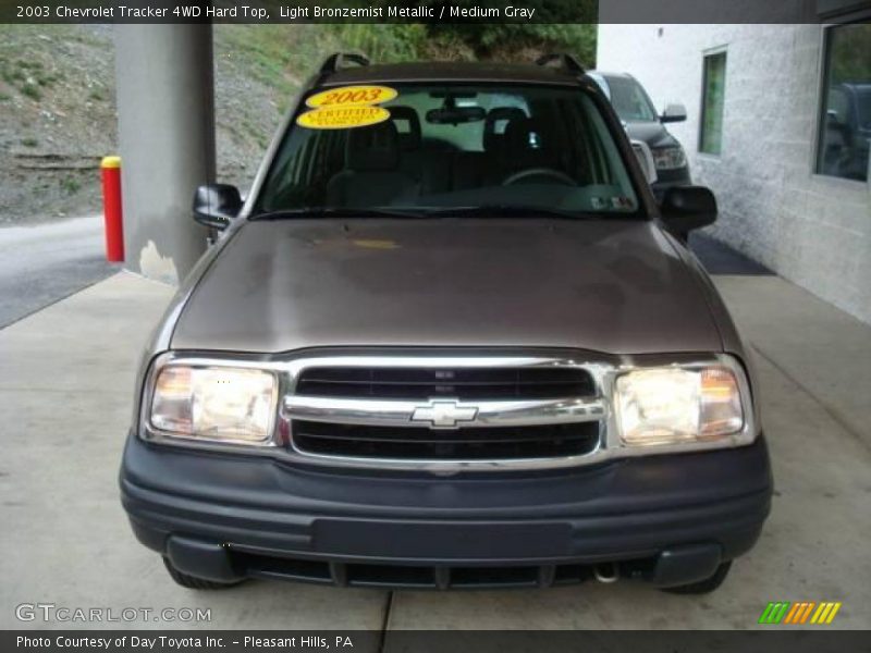 Light Bronzemist Metallic / Medium Gray 2003 Chevrolet Tracker 4WD Hard Top