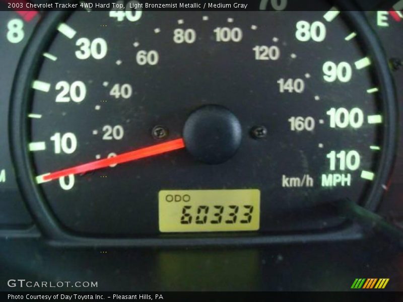 Light Bronzemist Metallic / Medium Gray 2003 Chevrolet Tracker 4WD Hard Top