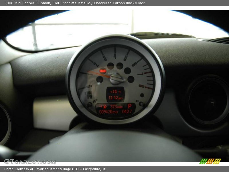Hot Chocolate Metallic / Checkered Carbon Black/Black 2008 Mini Cooper Clubman