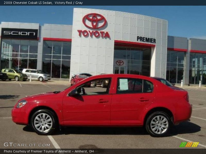 Victory Red / Gray 2009 Chevrolet Cobalt LS Sedan