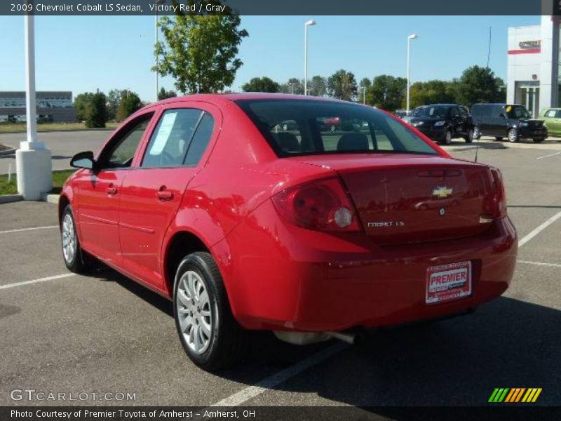 Victory Red / Gray 2009 Chevrolet Cobalt LS Sedan