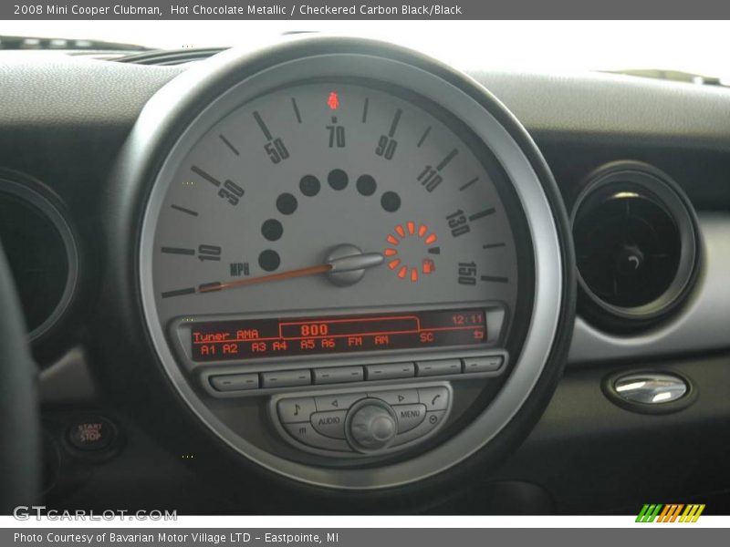 Hot Chocolate Metallic / Checkered Carbon Black/Black 2008 Mini Cooper Clubman