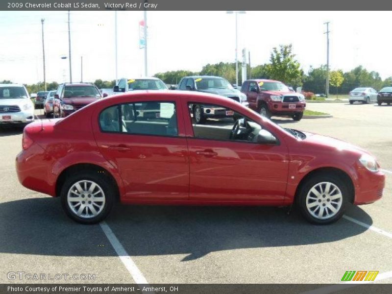 Victory Red / Gray 2009 Chevrolet Cobalt LS Sedan