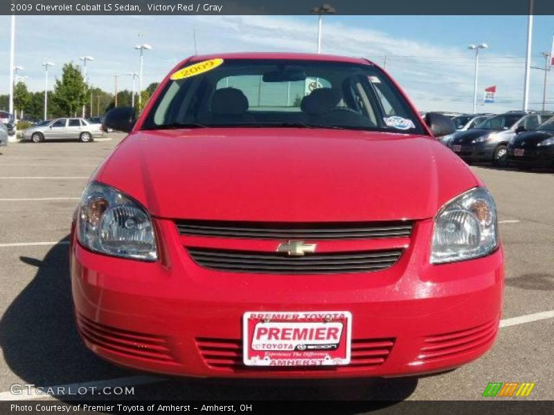 Victory Red / Gray 2009 Chevrolet Cobalt LS Sedan