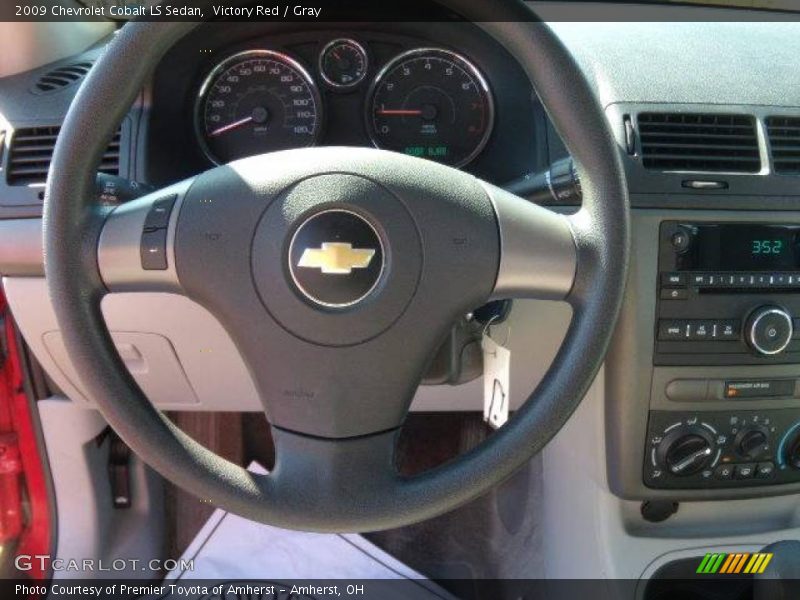 Victory Red / Gray 2009 Chevrolet Cobalt LS Sedan