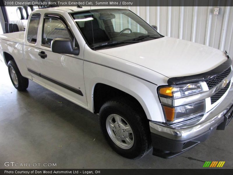 Summit White / Ebony 2008 Chevrolet Colorado Work Truck Extended Cab