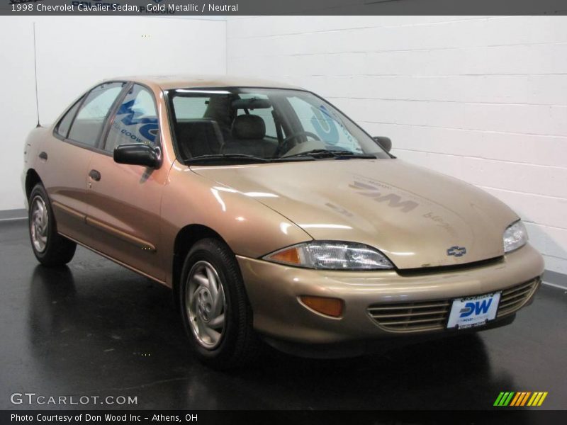 Gold Metallic / Neutral 1998 Chevrolet Cavalier Sedan