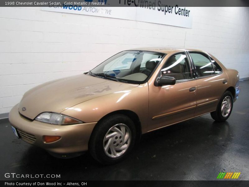 Gold Metallic / Neutral 1998 Chevrolet Cavalier Sedan