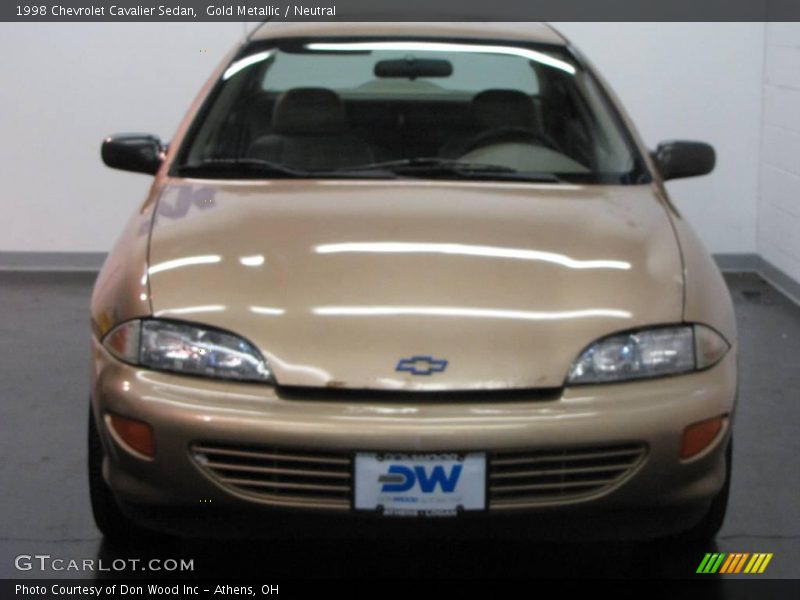 Gold Metallic / Neutral 1998 Chevrolet Cavalier Sedan