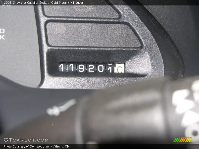 Gold Metallic / Neutral 1998 Chevrolet Cavalier Sedan