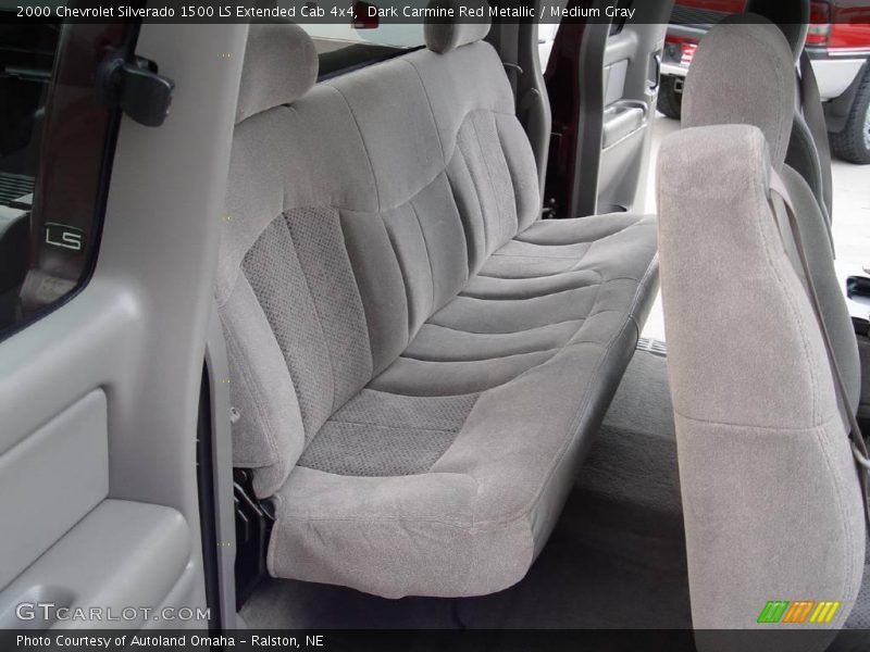 Dark Carmine Red Metallic / Medium Gray 2000 Chevrolet Silverado 1500 LS Extended Cab 4x4