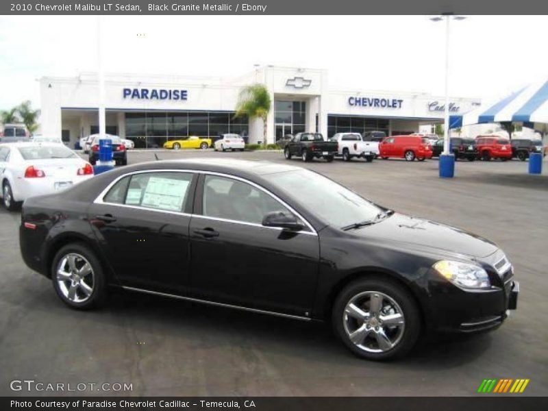 Black Granite Metallic / Ebony 2010 Chevrolet Malibu LT Sedan