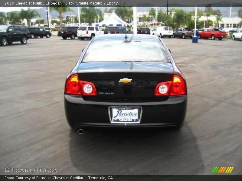 Black Granite Metallic / Ebony 2010 Chevrolet Malibu LT Sedan