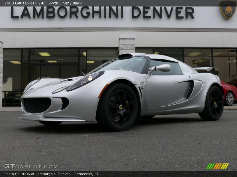 Arctic Silver / Black 2008 Lotus Exige S 240