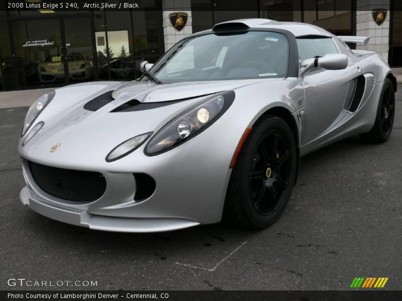 Arctic Silver / Black 2008 Lotus Exige S 240