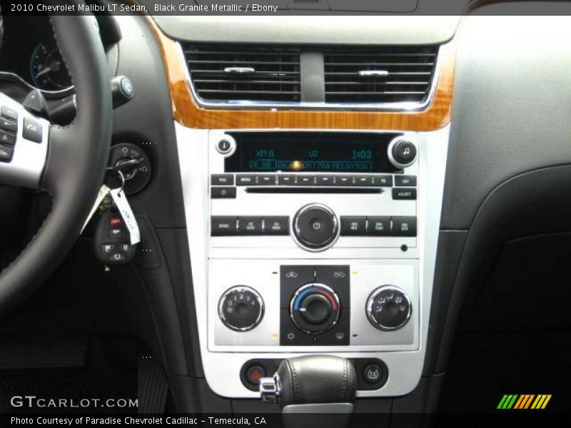 Black Granite Metallic / Ebony 2010 Chevrolet Malibu LT Sedan