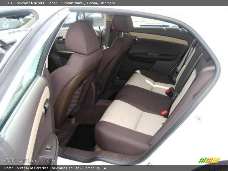 Summit White / Cocoa/Cashmere 2010 Chevrolet Malibu LS Sedan