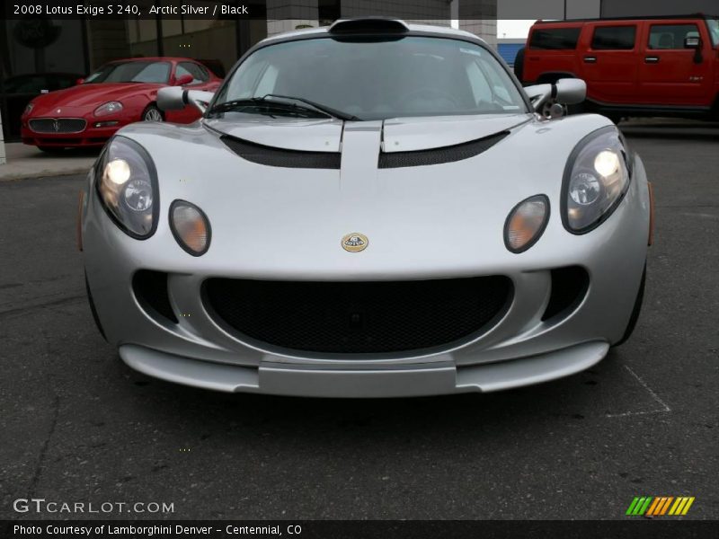 Arctic Silver / Black 2008 Lotus Exige S 240