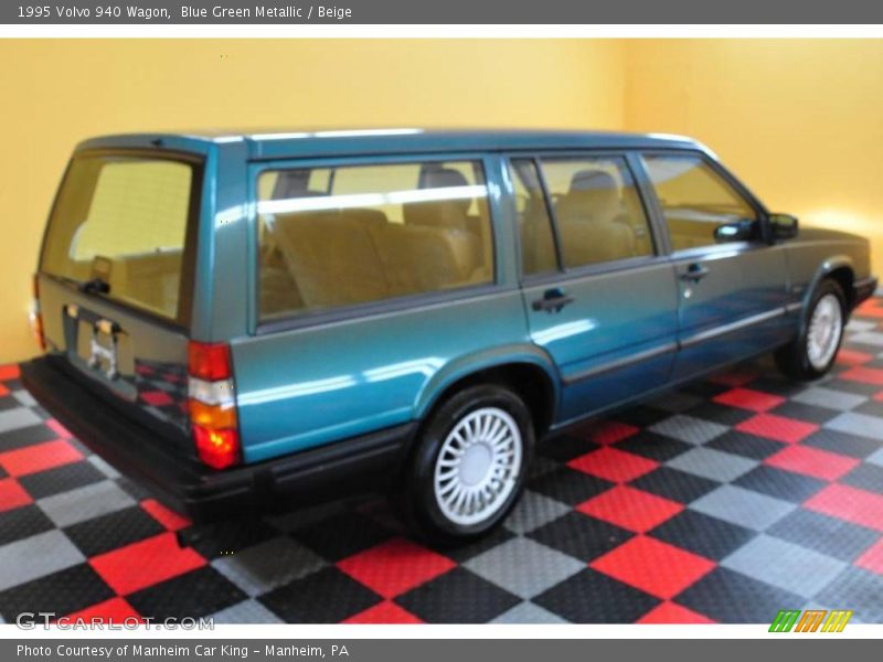 Blue Green Metallic / Beige 1995 Volvo 940 Wagon