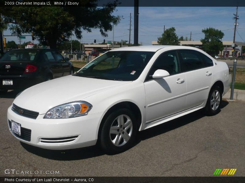 White / Ebony 2009 Chevrolet Impala LS