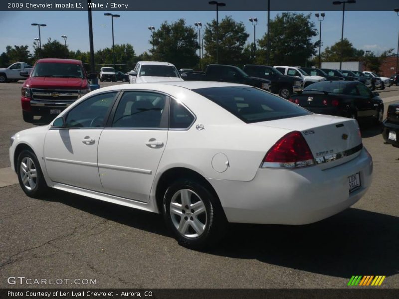 White / Ebony 2009 Chevrolet Impala LS